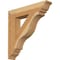 Ekena Millwork Funston Traditional Rough Sawn Bracket, Western Red Cedar, 4"W x 22"D x 22"H BKT04X22X22FST01RWR - alternate 1